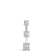 0.90 CT Round Diamond Three-Stone Pendant