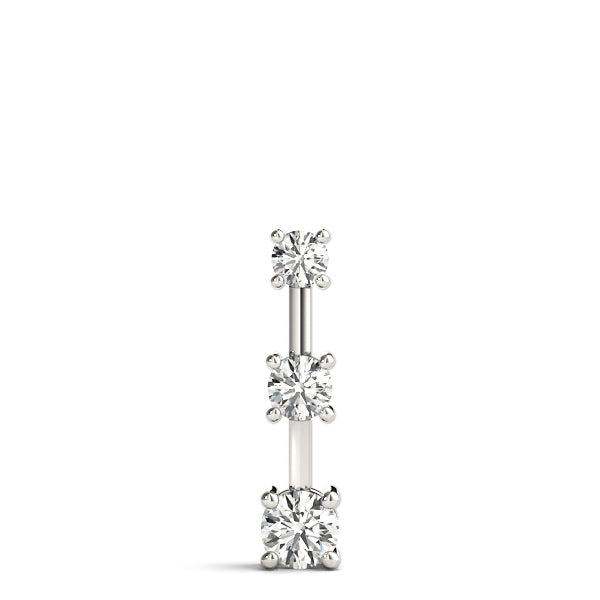 0.90 CT Round Diamond Three-Stone Pendant