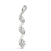0.50 CTW Round Diamond Three-Stone Pendant
