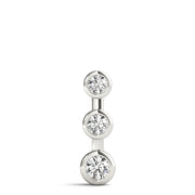 0.50 CTW Round Diamond Three-Stone Pendant