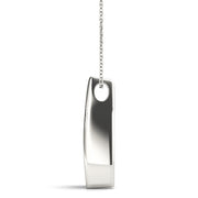 3-Stone Round Diamond Pendant Necklace