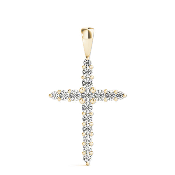 14K Yellow Gold Diamond Fashion Pendant