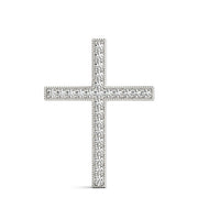 Multi-Diamond Religious Cross Pendant