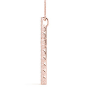 Rose Gold Diamond Cross Pendant - 0.25 ctw