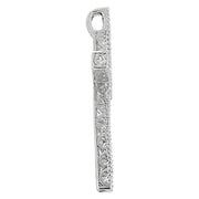 Multi-Diamond Religious Cross Pendant