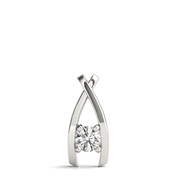 0.33 CT Round Diamond Solitaire Pendant