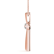 Rose Gold 0.45ctw Round Diamond Fashion Pendant