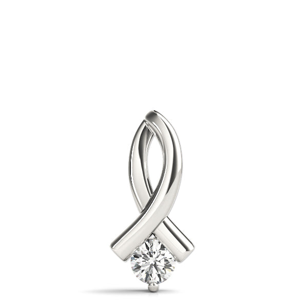0.35 CT Round Diamond Solitaire Pendant