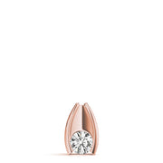 14K Rose Gold 1/3 CT Diamond Solitaire Pendant