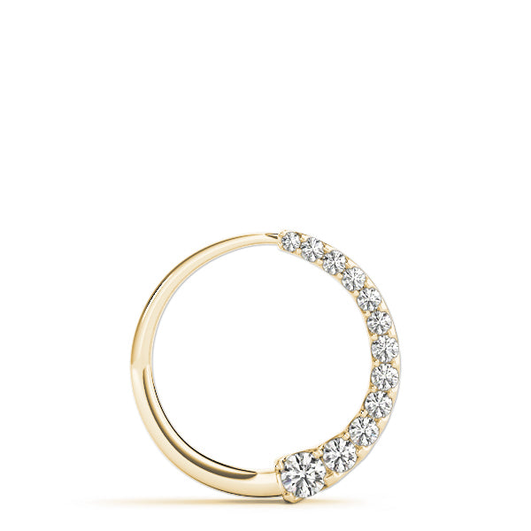 14K Yellow Gold Diamond Journey Pendant Necklace