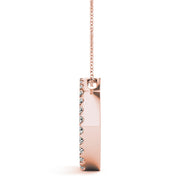 14K Rose Gold Diamond Journey Pendant