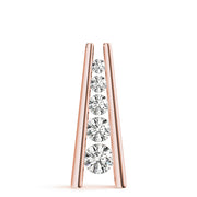 14K Rose Gold Diamond Journey Pendant