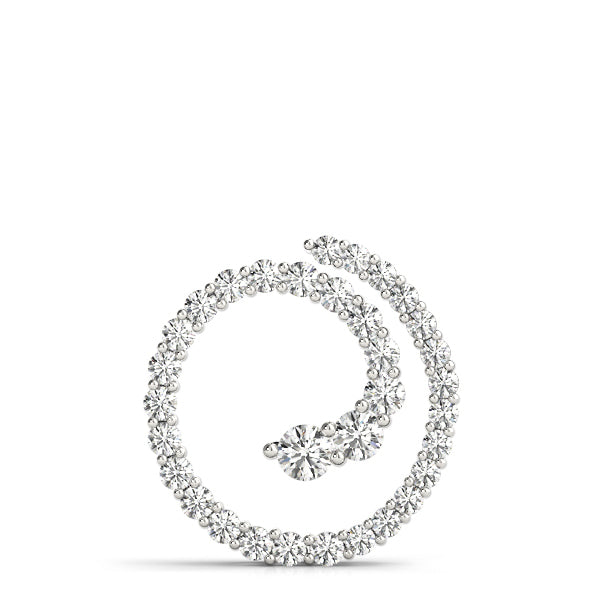 Diamond Journey Pendant in Multiple Metals