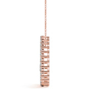 14K Rose Gold Diamond Journey Pendant