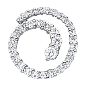 Diamond Journey Pendant in Multiple Metals