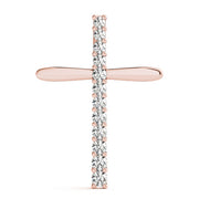 14K Rose Gold Multi-Diamond Fashion Pendant