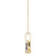 14K Yellow Gold 1/20 CT Diamond Solitaire Pendant