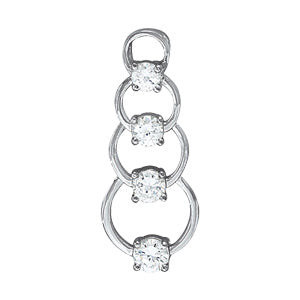 Diamond Journey Pendant in Fine Metals