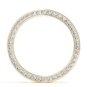 14K Yellow Gold Multi-Diamond Circle Pendant