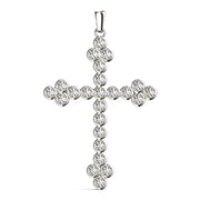 Multi-Diamond Religious Cross Pendant