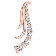 14K Rose Gold Diamond Journey Pendant