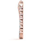 14K Rose Gold Diamond Journey Pendant