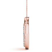 14K Rose Gold Diamond Journey Pendant