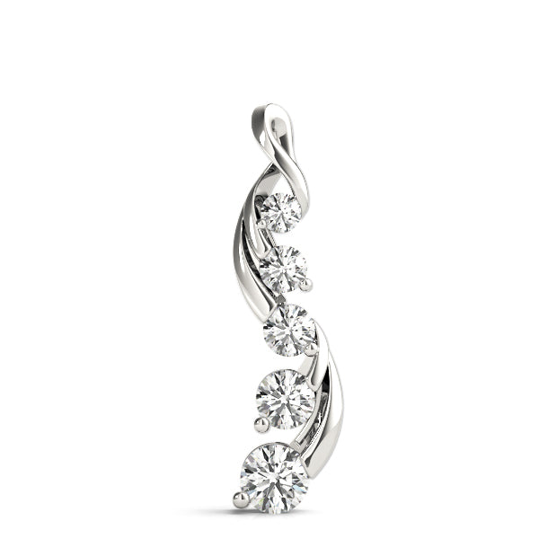 0.8 CTW Diamond Journey Pendant