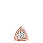 1ct Diamond 14K Rose Gold Solitaire Pendant Necklace