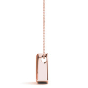 1ct Diamond 14K Rose Gold Solitaire Pendant Necklace