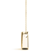 14K Yellow Gold 1ct Round Diamond Pendant