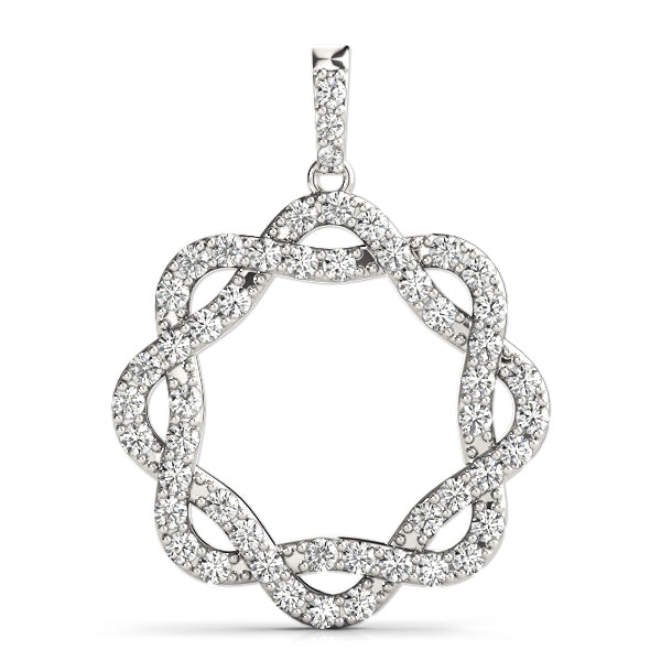 Multi-Diamond Circle Pendant