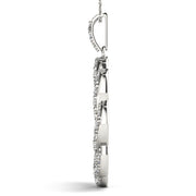 Multi-Diamond Circle Pendant
