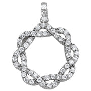 Multi-Diamond Circle Pendant