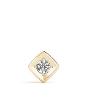 14K Yellow Gold 1ct Round Diamond Pendant