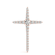 14K Rose Gold Round Diamond Fashion Pendant