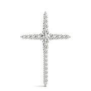 Round Diamond Cross Pendant