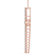 14K Rose Gold Round Diamond Fashion Pendant