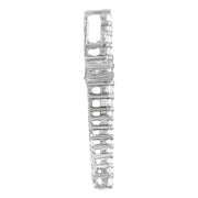 Round Diamond Cross Pendant