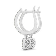 Round Diamond Halo Earrings