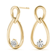 14K Yellow Gold Diamond Stud Earrings | 0.07 CT
