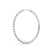 22 Diamond Round Inside Out Hoop Earrings