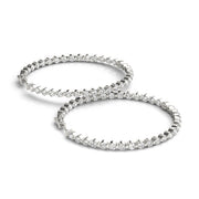 Diamond Inside Out Hoop Earrings in Multiple Gold Options
