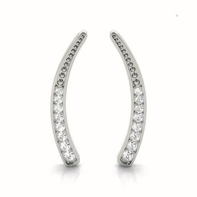 Diamond Round Stud Earrings