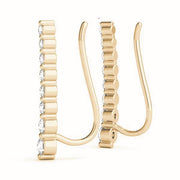 14K Yellow Gold Diamond Fashion Earrings