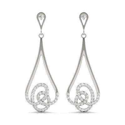 Multi-Diamond Round Stud Earrings