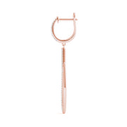14K Rose Gold Diamond Fashion Earrings