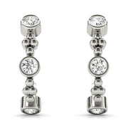 Round Diamond J-Hoops in Fine Jewelry