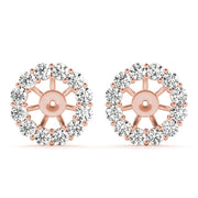 14K Rose Gold 3/8 ct tw Fashion Diamond Earring