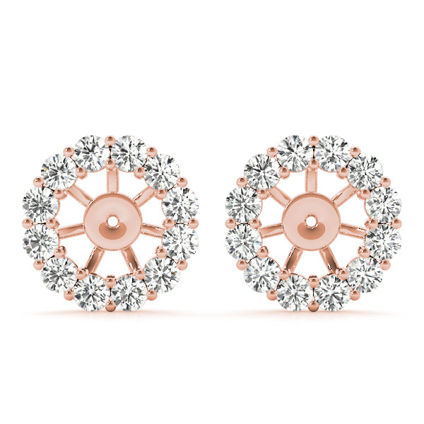 14K Rose Gold 3/8 ct tw Fashion Diamond Earring